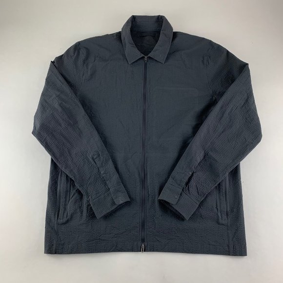 Lululemon Mens Gray Activewear Zip Up Jacket - Picture 1 of 6